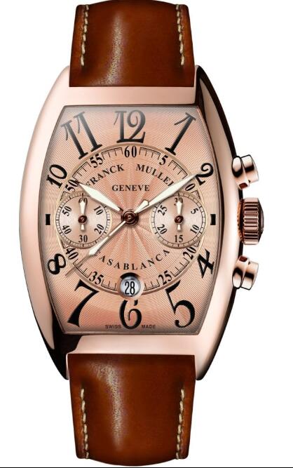 Franck Muller CINTREE CURVEX CASABLANCA ROSE GOLD CHRONO 7880 C CC DT (5N) SAU NR Replica watch